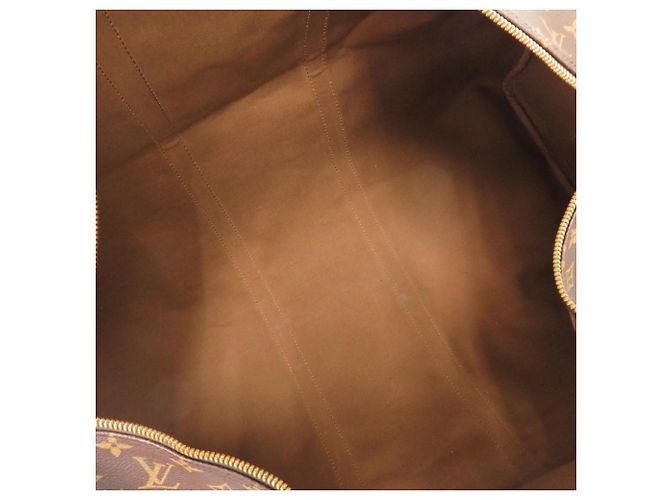 Borsa Boston Keepall Bandoulière 60 Monogram Louis Vuitton Marrone - vista 4
