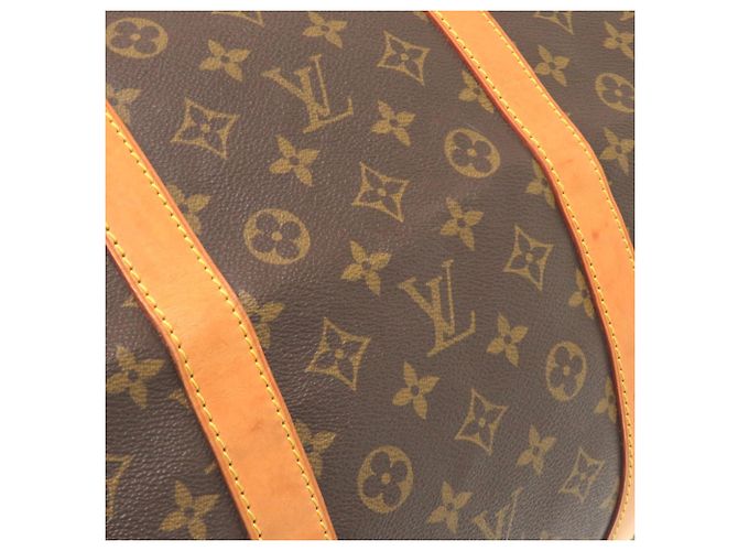 Borsa Boston Keepall Bandoulière 60 Monogram Louis Vuitton Marrone - vista 6