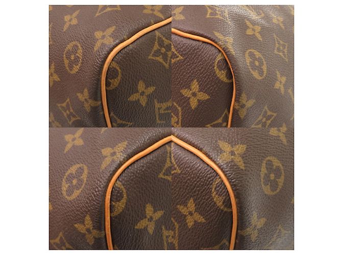 Borsa Boston Keepall Bandoulière 60 Monogram Louis Vuitton Marrone - vista 8