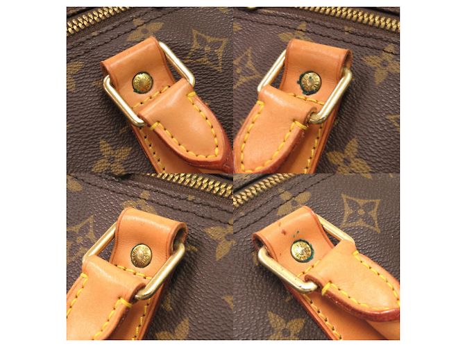 Borsa Boston Keepall Bandoulière 60 Monogram Louis Vuitton Marrone - vista 9