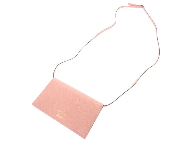 Borsa a spalla in pelle rosa Gucci Swing 368231 - vista 5