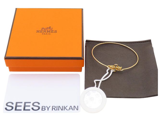 Brazalete de oro amarillo de 18K Rose de Mer de Hermès Dorado - vista 5