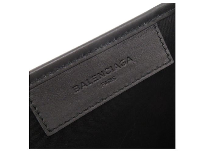 Everyday Balenciaga Navy Cabas Tote Tasche Schwarz Weiß Marineblau - Ansicht 8