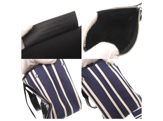 Everyday Balenciaga Navy Cabas Tote Tasche Schwarz Weiß Marineblau - Ansicht 9