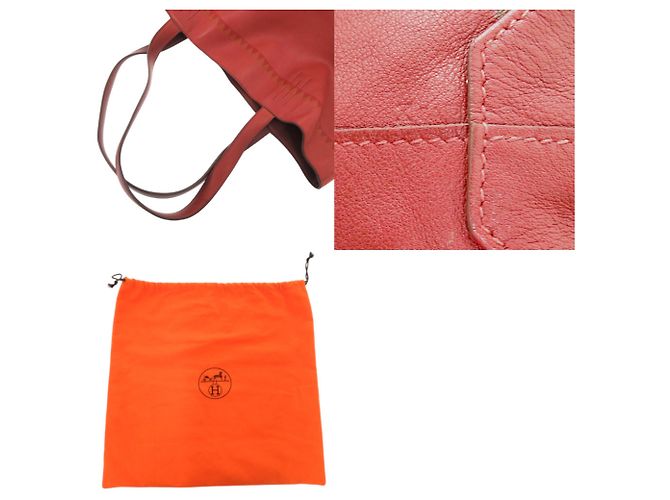 Hermès Double Sens 45 Wende-Tasche Braun Rot - Ansicht 10