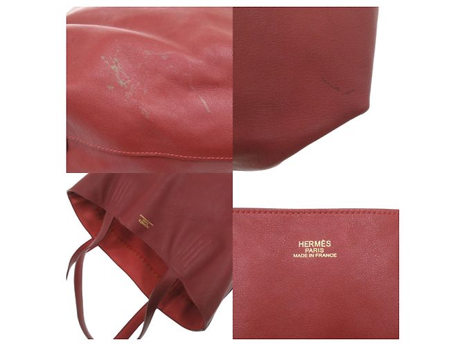 Hermès Double Sens 45 Wende-Tasche Braun Rot - Ansicht 9