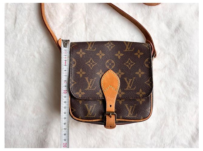 Cartouchiere Louis Vuitton Cartouchière PM Monogram Marrone D'oro - vista 19
