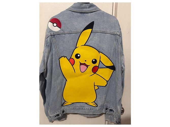 Giacca di denim Levi's x Pokémon Pikachu Bianco Rosso Blu Giallo - vista 4