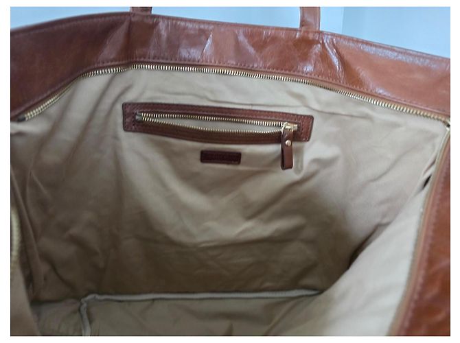 Borsa tote XL Vanessa Bruno in pelle trapuntata marrone - vista 5