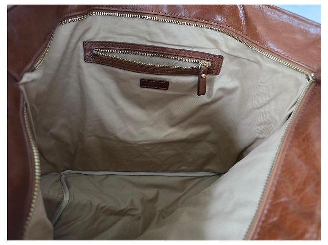 Borsa tote XL Vanessa Bruno in pelle trapuntata marrone - vista 9