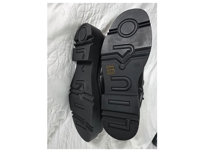 Stivali Ranger con piattaforma in pelle nera Liu.Jo Nero - vista 10