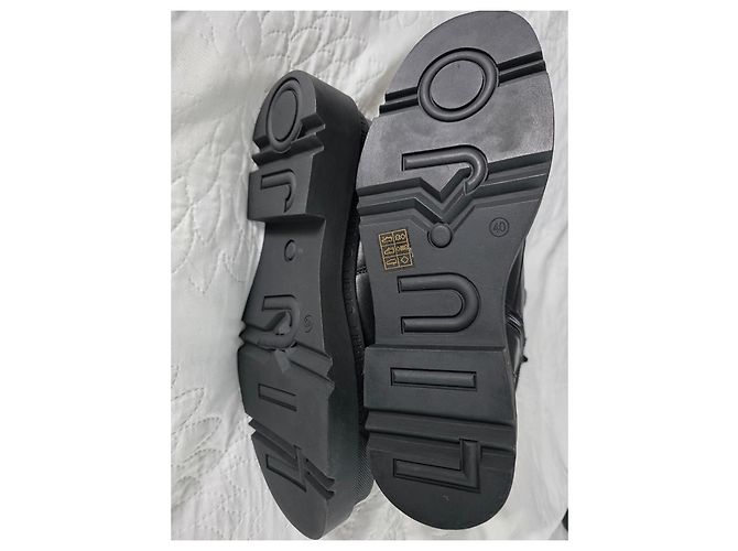 Stivali Ranger con piattaforma in pelle nera Liu.Jo Nero - vista 15