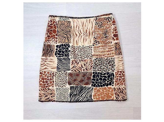 Moschino Cheap and Chic patchwork skirt, vintage skirt end 90s - vista 4