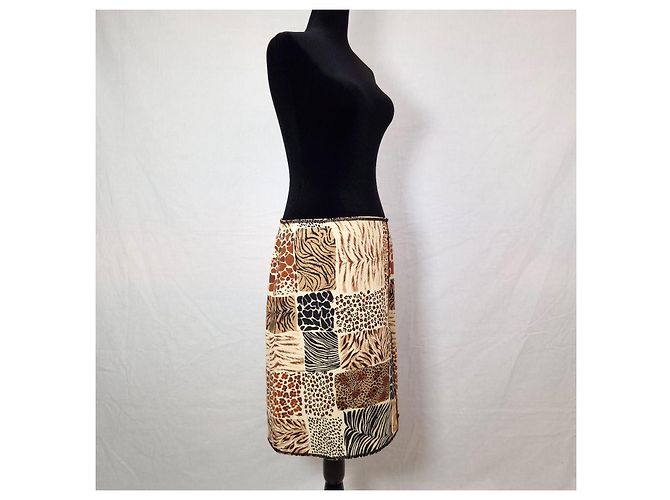 Moschino Cheap and Chic patchwork skirt, vintage skirt end 90s - vista 8