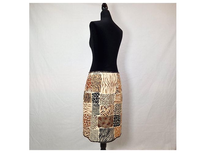 Moschino Cheap and Chic patchwork skirt, vintage skirt end 90s - vista 9