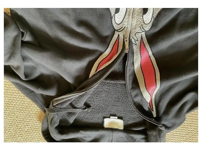 Gucci Sweaterjacke Gr. XL weltweit ausverkauft NP ca. 1800€ Schwarz - Ansicht 4