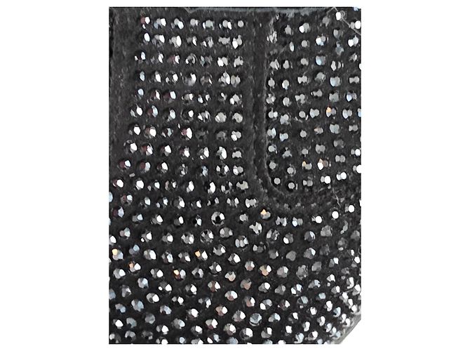 Sneakers Liu.Jo Nere in Pelle e Strass Nero - vista 6