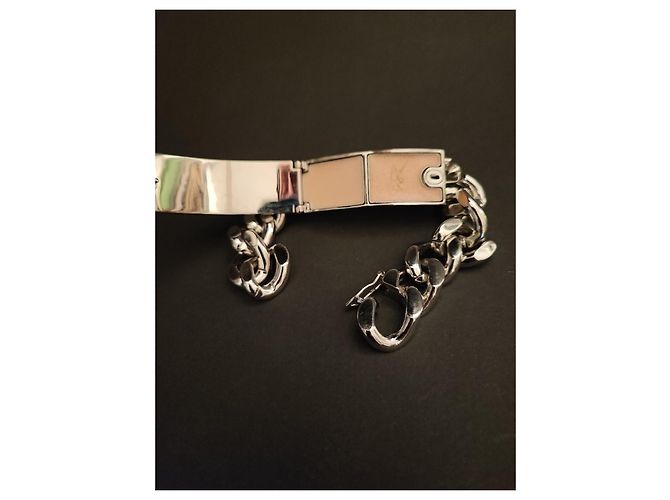 Bracciale Christian Dior in metallo argentato Argento - vista 5