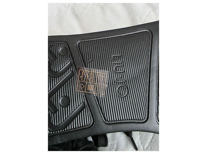 Sneakers Liu.Jo in pelle nera con logo LJ Nero - vista 6
