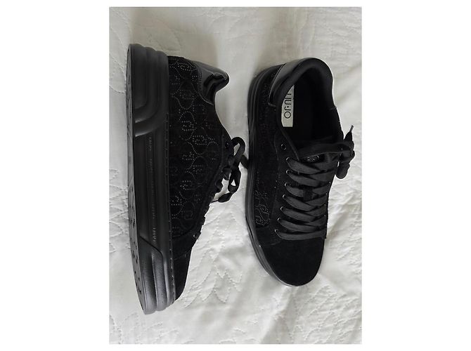 Sneakers Liu.Jo in pelle nera con logo LJ Nero - vista 9