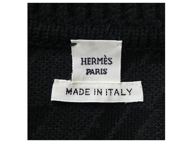 Giacca in misto cashmere Hermès 3H2204D2 38Giacca Nero - vista 4