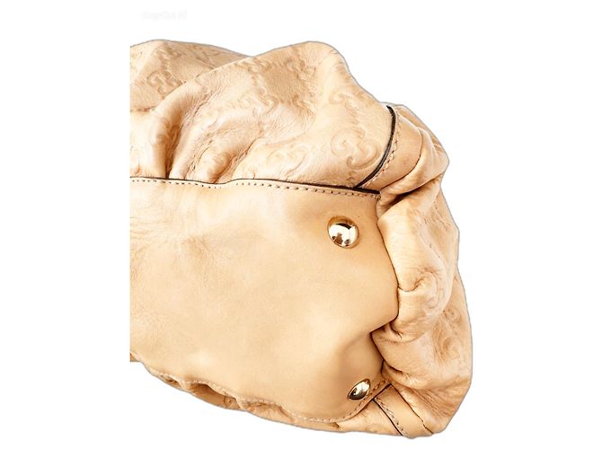 Borsa Gucci Abbey Caramello in pelliccia - vista 3