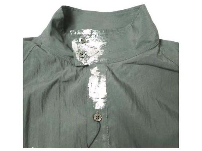 Autre Marque Camicia a maniche a dondolo dipinta EMAM in rayon e nylon Grigio Grigio antracite - vista 5