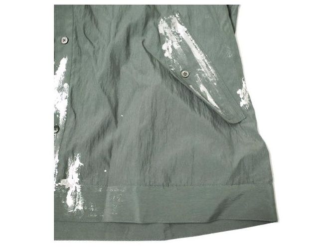 Autre Marque Camicia a maniche a dondolo dipinta EMAM in rayon e nylon Grigio Grigio antracite - vista 6