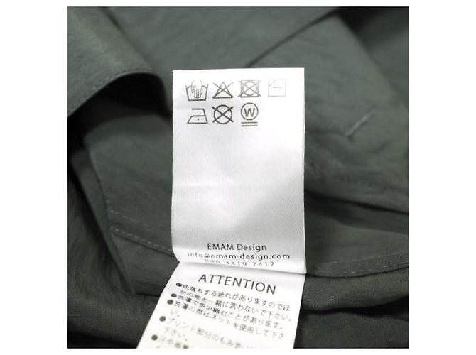 Autre Marque Camicia a maniche a dondolo dipinta EMAM in rayon e nylon Grigio Grigio antracite - vista 9