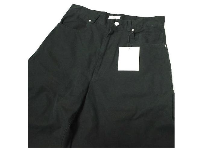 Autre Marque Calça Balloon em Twill de Algodão EMAM Cinza Cinza antracite - vista 5