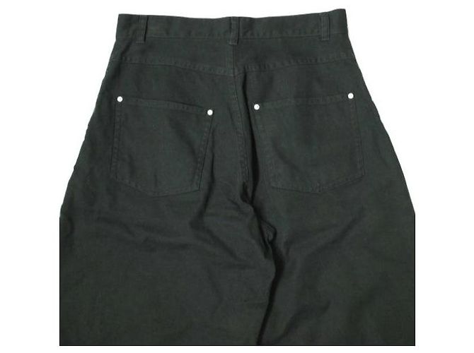 Autre Marque Calça Balloon em Twill de Algodão EMAM Cinza Cinza antracite - vista 7