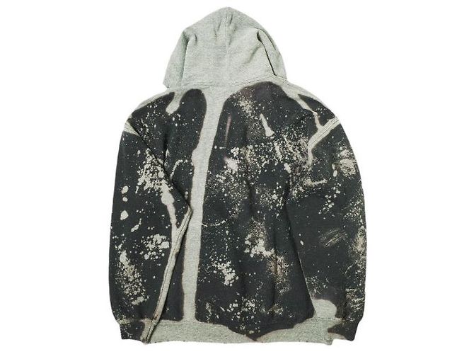 Autre Marque SASQUATCHfabrix. ZERSTÖRUNG HOODIE Baumwolle Polyester Sweatshirt Schwarz - Ansicht 2