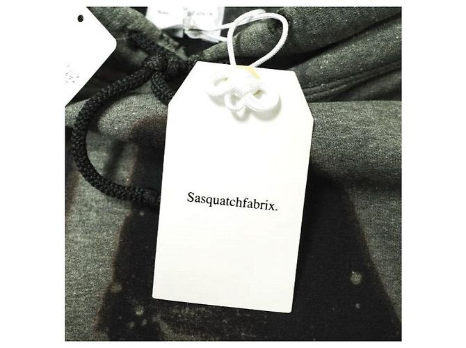 Autre Marque SASQUATCHfabrix. ZERSTÖRUNG HOODIE Baumwolle Polyester Sweatshirt Schwarz - Ansicht 4