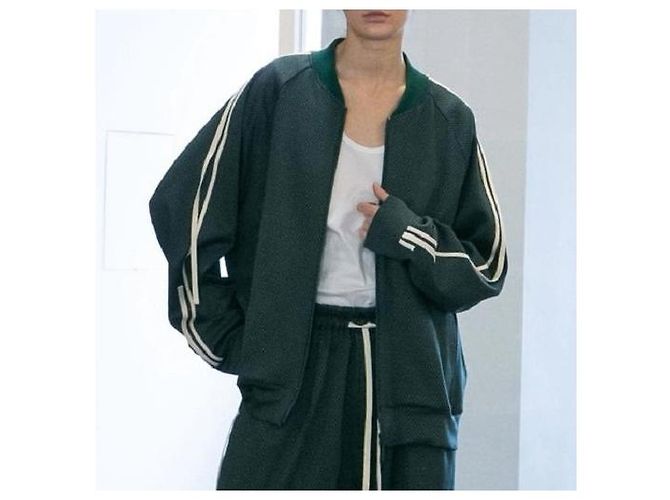 Autre Marque mi hermosa landlet Chaqueta de jersey de cuadros JACQUARD Verde - vista 3