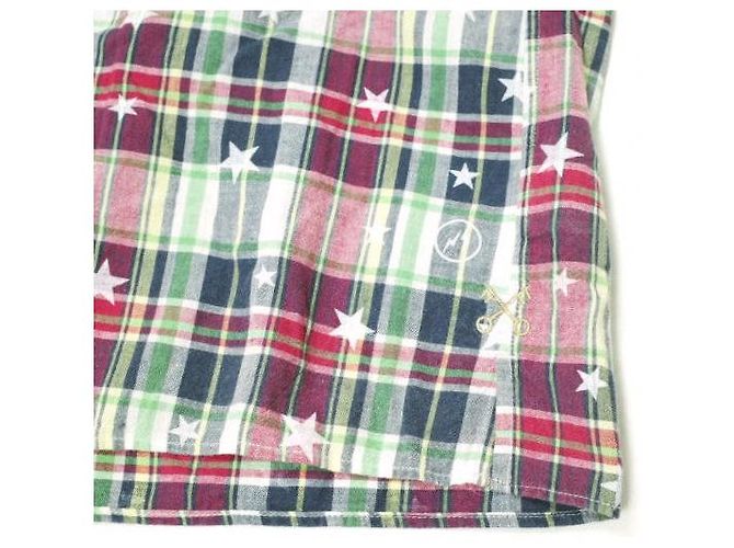 Autre Marque Camisa de algodón STAR PLAID MIX de Uniform Experiment Azul - vista 6