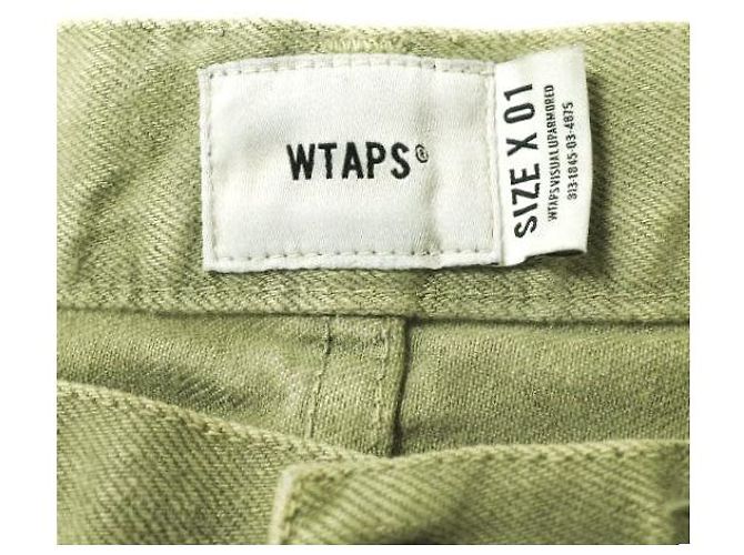 Autre Marque Pantalones de mezclilla de algodón WTAPS BLUES BAGGY 01 Verde - vista 3