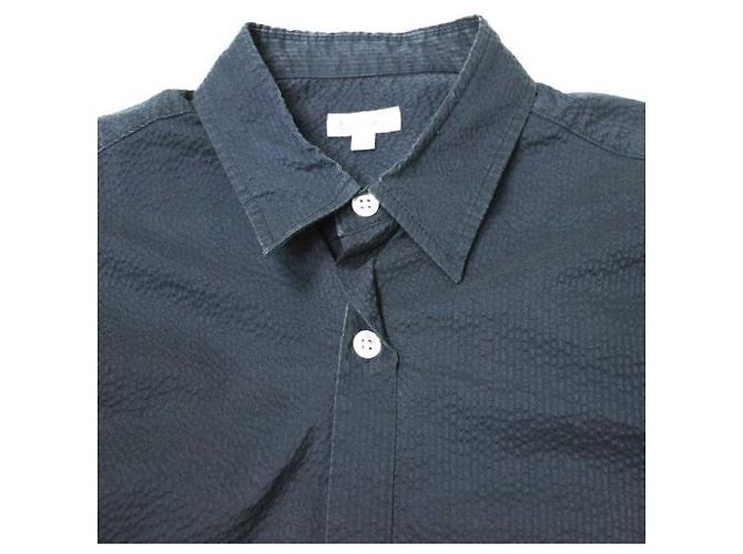 Autre Marque Polyester Baumwollhemd Mantel Steven Alan S/SUCKER RV/SM Blau Marineblau - Ansicht 4