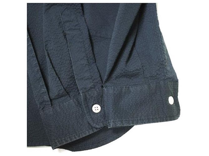 Autre Marque Polyester Baumwollhemd Mantel Steven Alan S/SUCKER RV/SM Blau Marineblau - Ansicht 5