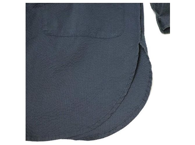 Autre Marque Polyester Baumwollhemd Mantel Steven Alan S/SUCKER RV/SM Blau Marineblau - Ansicht 6