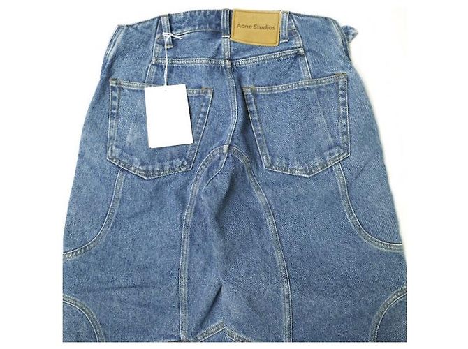 PANTALONES DE DENIM BIKER ACNE STUDIOS Pantalones de denim Azul - vista 8