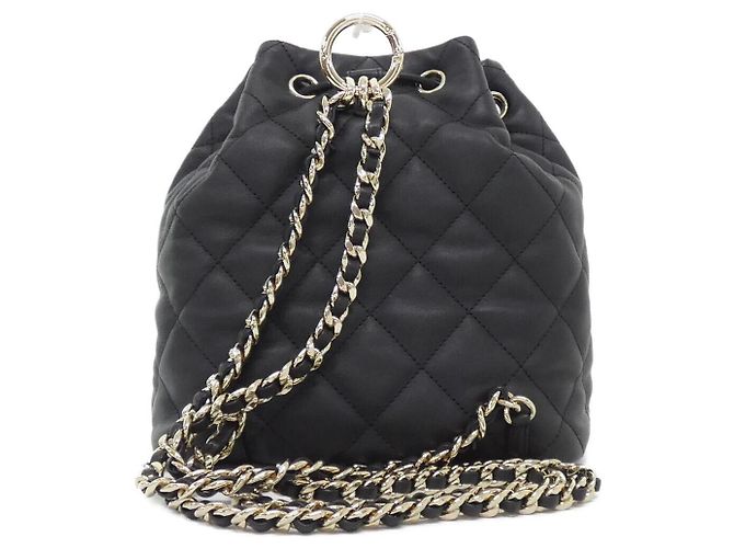 Timeless Chanel Kalbsleder Rucksack Schwarz - Ansicht 2