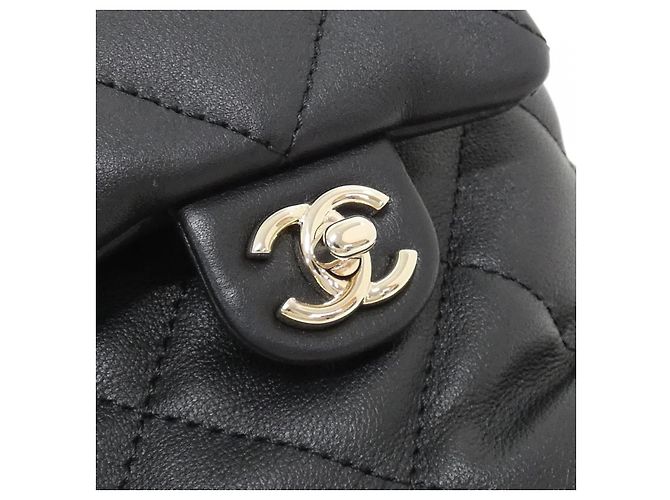 Timeless Chanel Kalbsleder Rucksack Schwarz - Ansicht 4