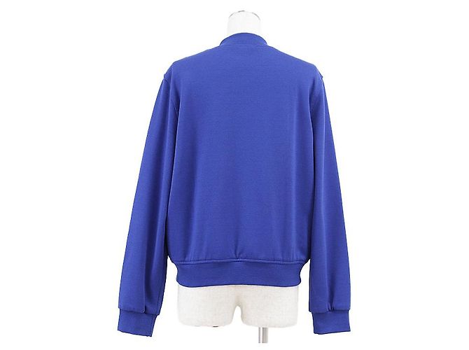 Blouson in cotone lavorato a maglia Hermès Blu - vista 6