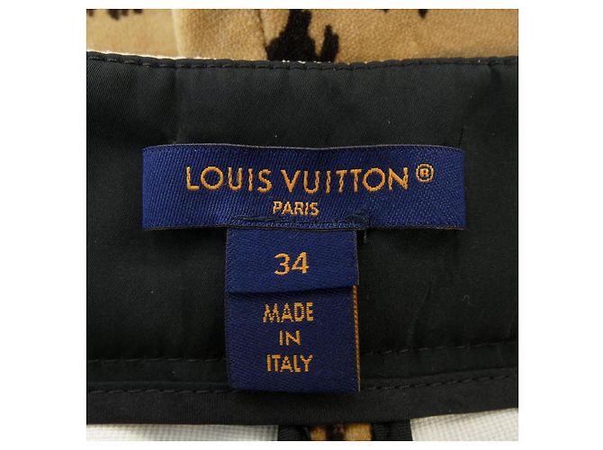 Shorts Louis Vuitton FPPA48ADZ Nero Beige - vista 5