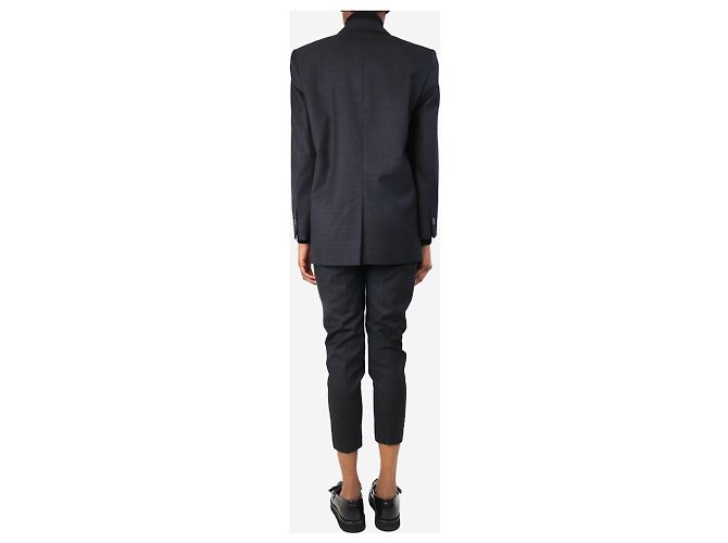 Isabel Marant Etoile Conjunto de traje de lana gris oscuro a cuadros - talla UK 6 - vista 2