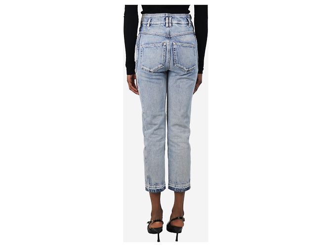 Isabel Marant Etoile Blue bleached panel jeans - size UK 6 - view 3