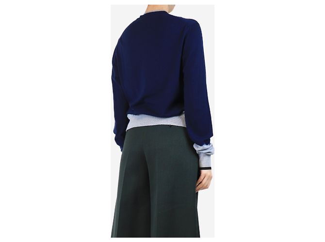Lanvin Jersey de lana tie-dye azul - talla L - vista 2