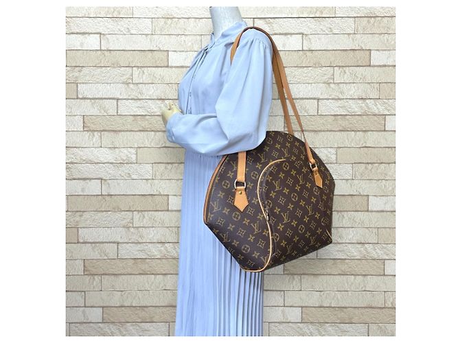 Borsa a Spalla Ellipse Shopping Monogram Louis Vuitton Marrone - vista 2