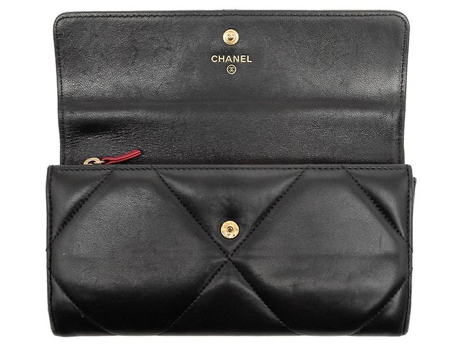 Cartera Larga con Solapa Coco Mark Chanel 19 Negro - vista 4