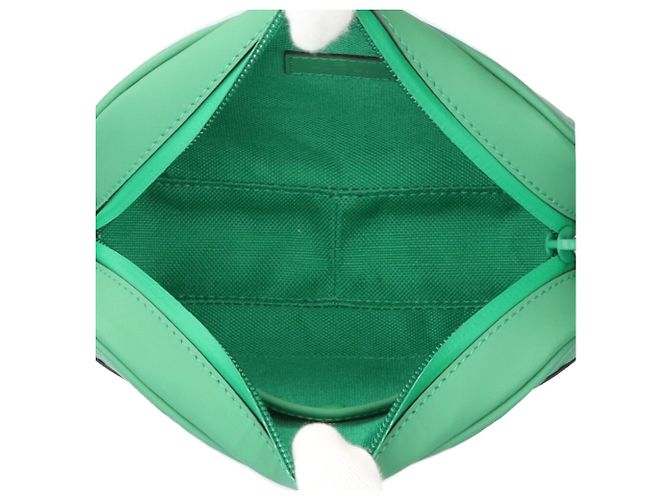 Mini borsa a spalla effetto gomma GG di Gucci Verde - vista 6